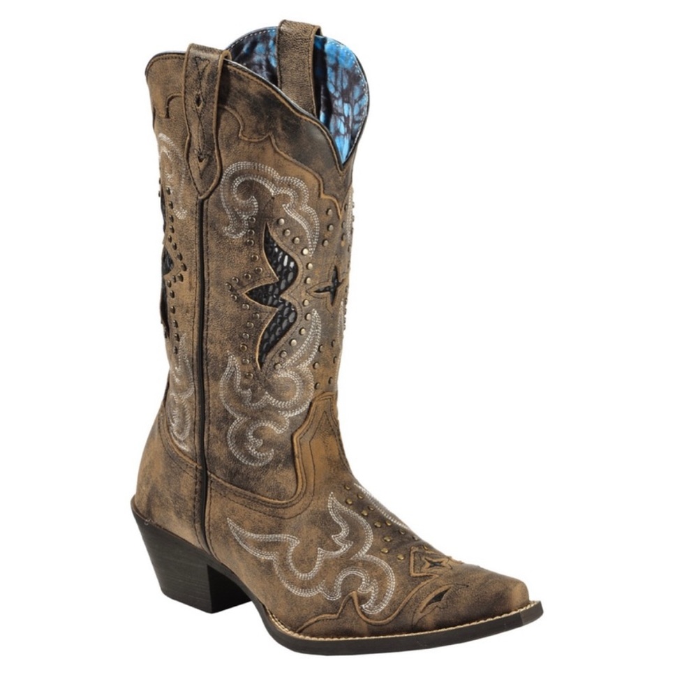 Laredo Lucretia cowgirl pointed toe Boots sz 9.5